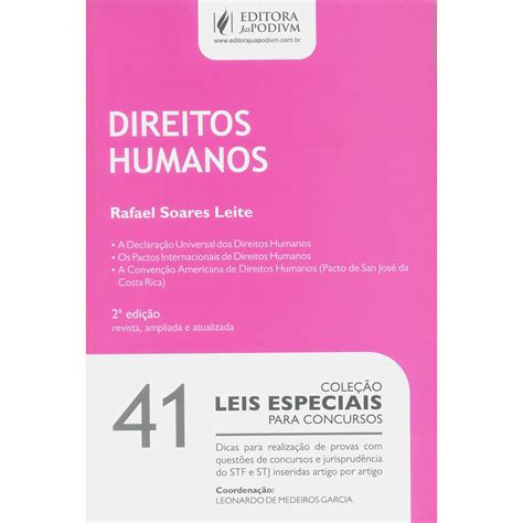 Livro Direitos Humanos Coleção Leis Especiais Para Concursos Vol 41 Submarino