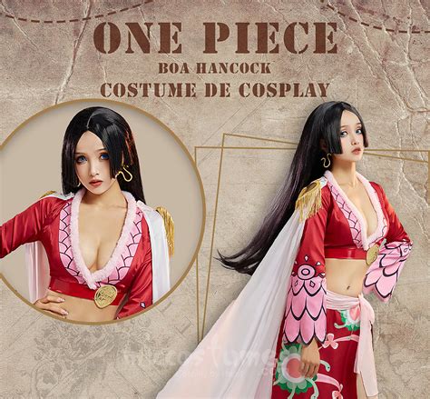 Costume De Boa Hancock One Piece Cosplay Top Cape Jupe Set Avec Boucle Doreille Set Complet