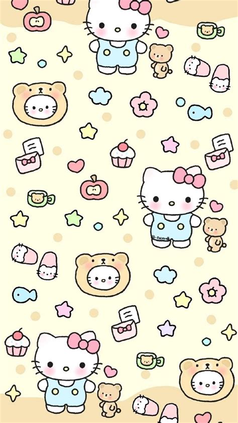 ୨ Wallpaper Save Follow Me 🌸 ୧ ㅤ Hello Kitty Wallpaper Hello Kitty Backgrounds Hello Kitty