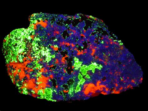 Fluorescent Mineral Showcase Polmanminerals