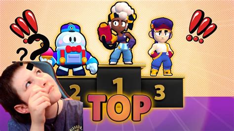 TOP 3 BRAWLERS MAS ROTOS DE Brawl Stars YouTube