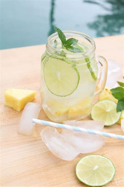 How To Make Pineapple Lime Mojitos My Heavenly Recipes