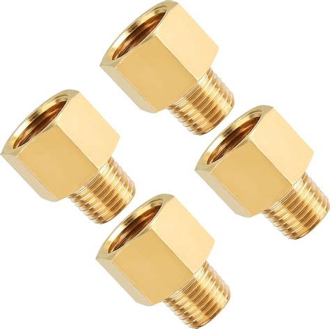 Amazon WHK 4 Pack 1 2 PIPE Extension 1 2 MIP X 1 2 FIP Brass Pipe