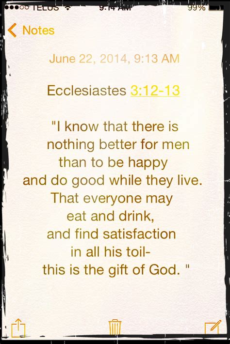 Ecclesiastes 3 12 13 Work For The Lord Ecclesiastes Verses