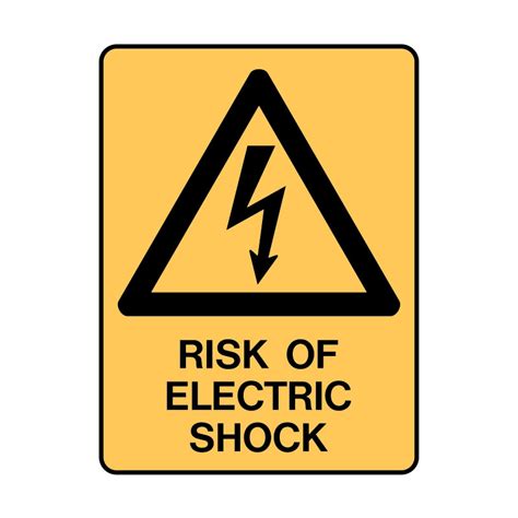 Warning Sign Risk Of Electric Shock