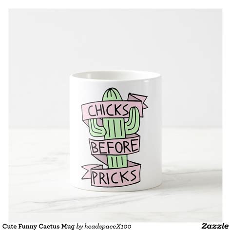 Cute Funny Cactus Mug Zazzle Mugs Cactus Ts Cactus