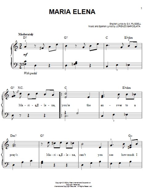 Maria Elena | Sheet Music Direct