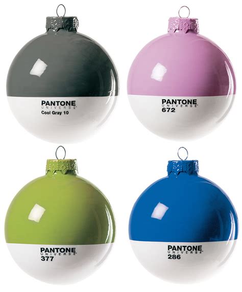 Pantone Xmas Ornaments - The Awesomer