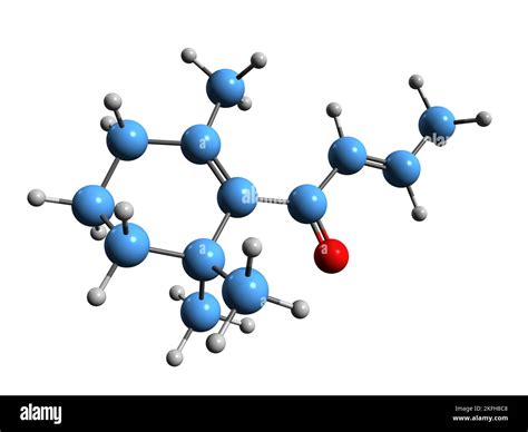 3D image of Damascone skeletal formula - molecular chemical structure ...