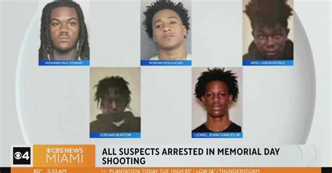 Fifth Final Suspect Arrested In Hollywood Broadwalk Shooting Cbs Miami