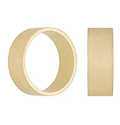 Round Brass Rings Flat Top Parawire