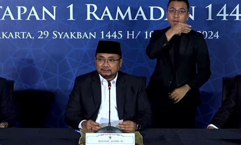 Pemerintah Tetapkan 1 Ramadan 1445 H Jatuh Pada 12 Maret 2024