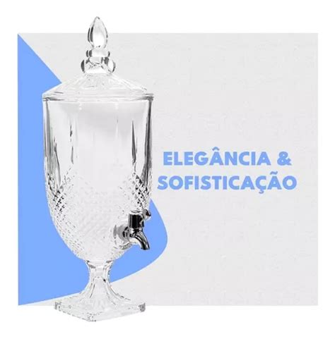 Suqueira De Vidro L Dispenser Drinks Suco Gua Saborizada