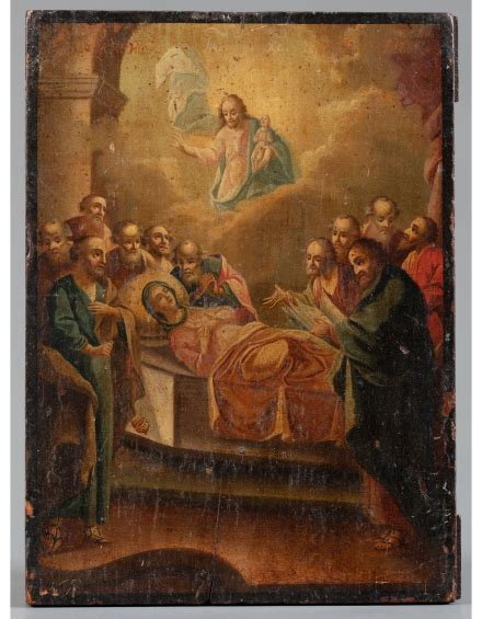 Купить старинную Икону Успение Пресвятой Богородицы в антикварном ...