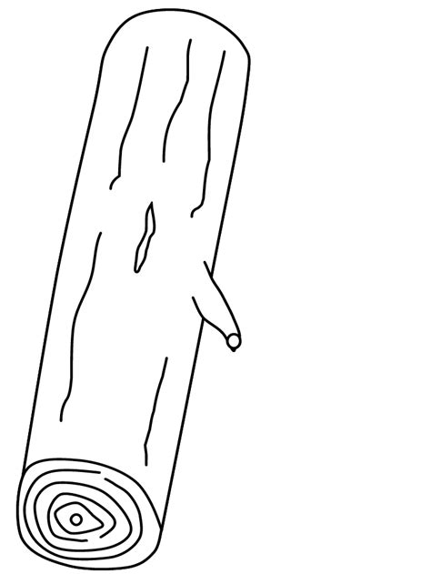 Printable Trees # Log Coloring Pages - Coloringpagebook.com