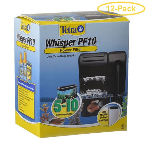 Tetra Whisper Pf10 Power Filter Pf10 5 10 Gallon Aquariums Pack Of