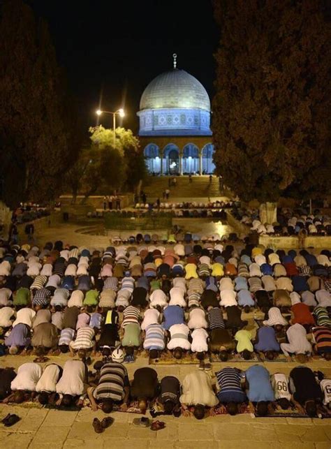 Salat Taraweeh Masjid Al Aqsa Palestine Je Prie Partout