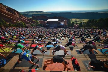 Experiencing Outdoor Yoga At Red Rocks Denver 2023 - Moyer Memoirs