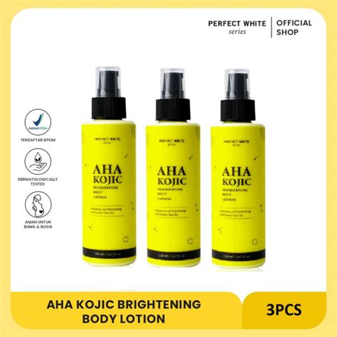 Perfect White Series Aha Kojic Brightening Body Lotion With Instant