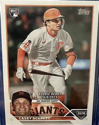 2023 Topps Update US198 Casey Schmitt ROOKIE DEBUT RC San Francisco