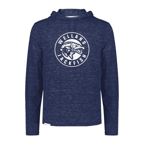 Heather Navy Jackfish Logo Hoodie | Welland Jackfish Baseball Club