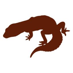 Diseño PNG Y SVG De Silueta De Lagarto Gecko Para Camisetas