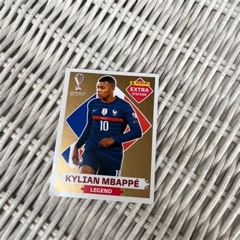 Figurita Mbappe Extra Sticker Gold Dorada Qatar Figuritas Y