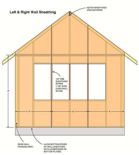 12×16 Storage Shed Plans Blueprints With Dormer