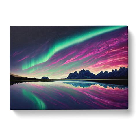 Alpen Home Exceptional Northern Lights Wrapped Canvas Painting