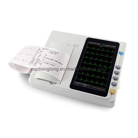 Medical Channel Ecg Machine Leads Touch Screen Ecg