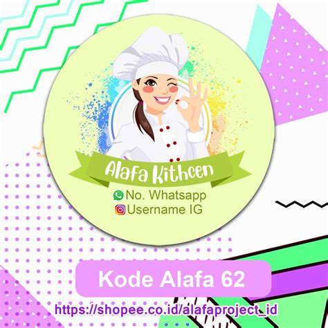 Jual Alafaproject 061 069 Stiker Produk Kemasan Makanan Stiker Label