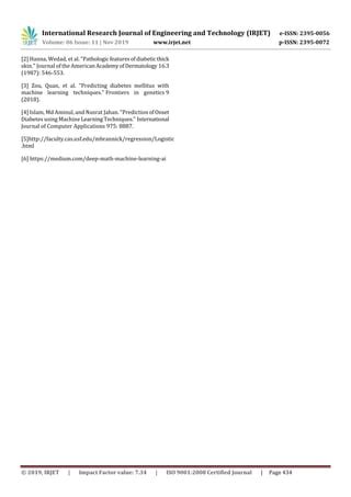 IRJET- Comparison of Techniques for Diabetes Detection in Females using ...