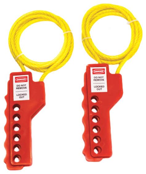 SKILCRAFT Cable Lockout Plastic 3 Ft Squeeze Handle Cable Lockout