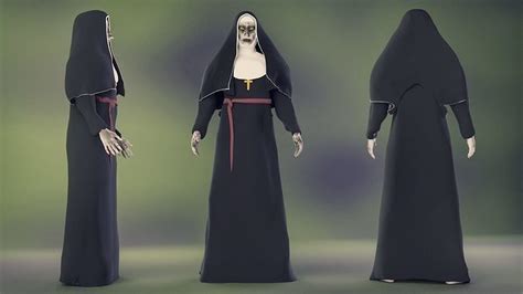 The Nun Valak demon 3D model rigged | CGTrader