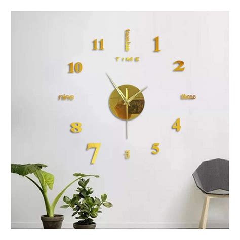 Reloj Mudo Th D De Pared Tama O Grande Sin Marco Con Supe Cuotas