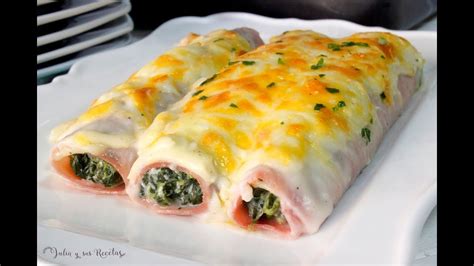 Deliciosos Canelones De Espinacas Y Jam N Receta F Cil Y R Pida