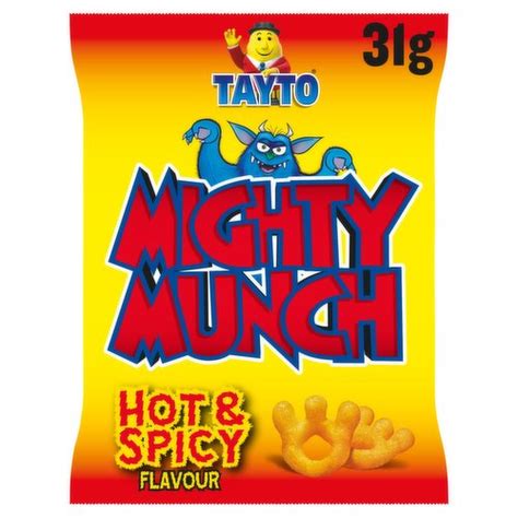 Tayto Mighty Munch Hot Spicy Flavour Potato Snacks G Dunnes Stores