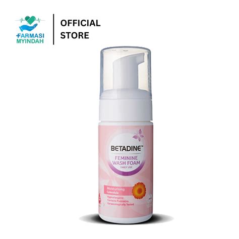 Betadine Daily Feminine Wash Foam Moisturising Calendula 100ml Shopee Malaysia