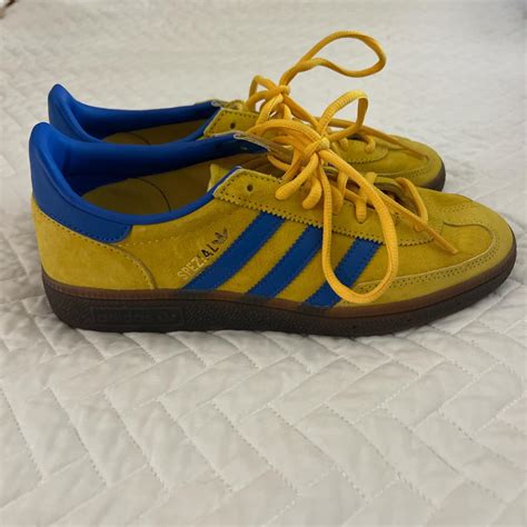 Adidas spezial shoes! Yellow and blue! Size US... - Depop