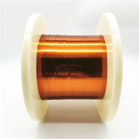 0 12mm Amide Imide 220 Degree Flat Enameled Copper Wire For Motor