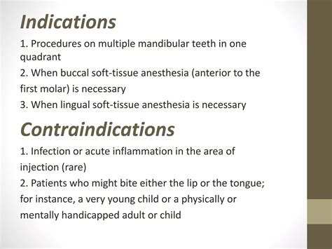 Mandibular Anesthesia Inferior Alveolar Nerve Block Ppt