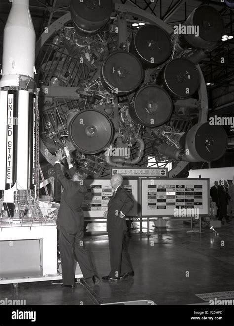 Rocket Scientist Wernher Von Braun Shows Us President Dwight