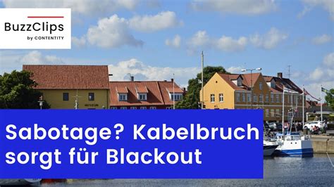 Sabotage Kabelbruch in Ostsee sorgt für Blackout auf dänischer Insel