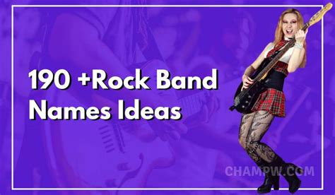 190+ Rock Band Names Ideas That Aren't Taken