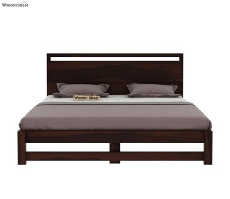 Buy Bacon Bed Without Storage King Size Walnut Finish At 23 OFF