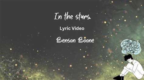 In The Stars Benson Boone Lyric Video Youtube