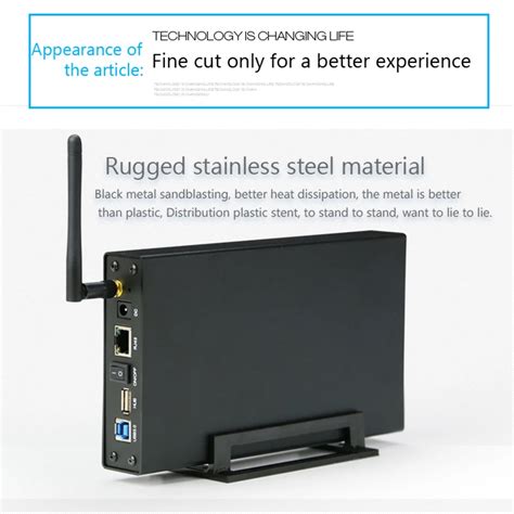Blueendless Rj45 Внешний жесткий диск корпус Nas Wifi антенна ...
