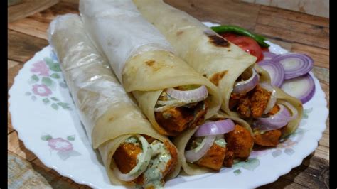 Chicken Paratha Roll Recipe L Chicken Tikka Paratha Roll L Recipe By