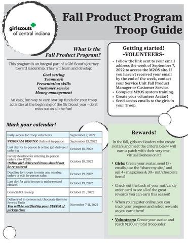 Fall Product Troop Manual By Girl Scouts Of Central Indiana Issuu