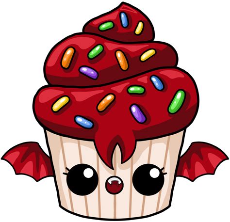 Cute Cartoon Halloween Cupcake Vampire 10264402 PNG